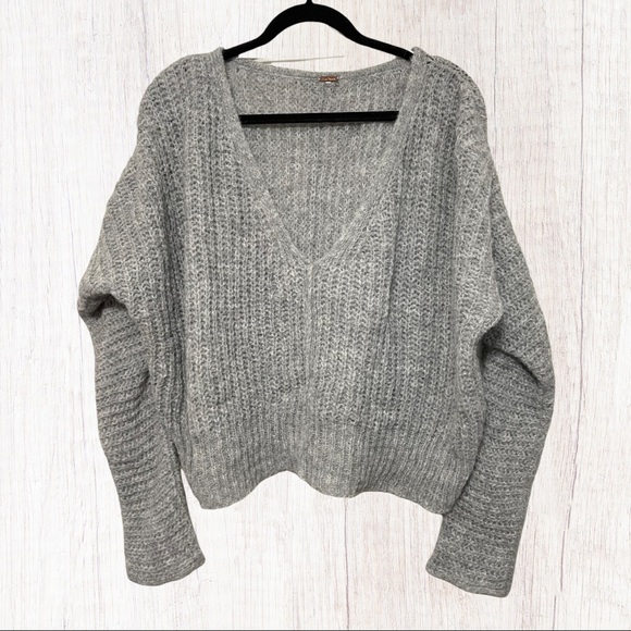 Free People Sweaters - Free People Gray Alpaca Sweater SZ XS